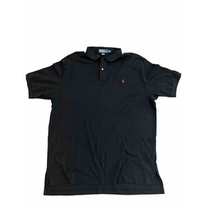 Polo Ralph Lauren Shirt Men 2XL XXL Black Golf Pony Logo Short Sleeve Cotton